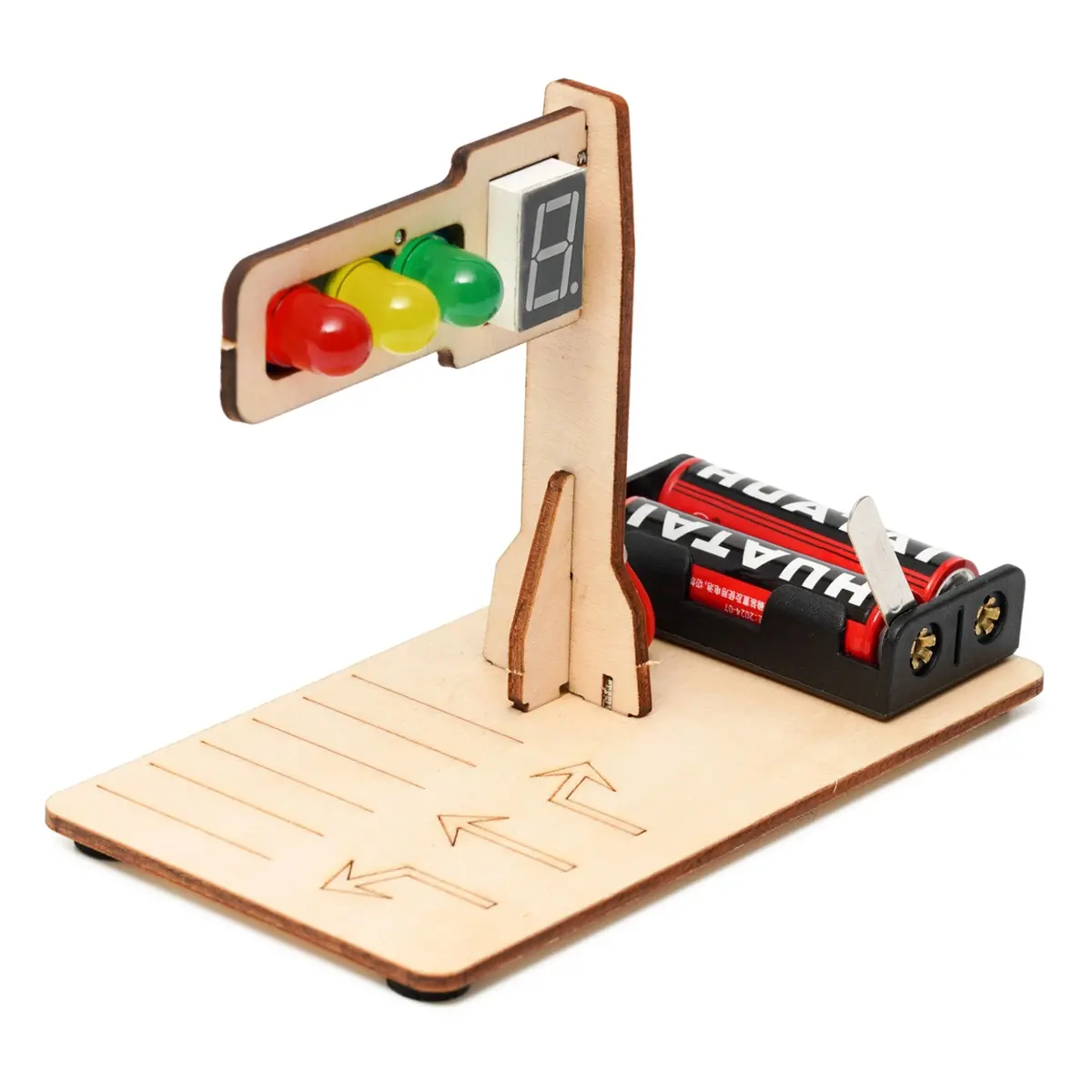 Diy Automatic Traffic Signal Lights Science Educational Kit For Kids 1