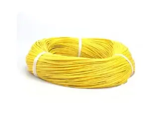 24 Awg Silicone Wire Yellow Ultra High Quality Super Flexible - 1 Meter 1
