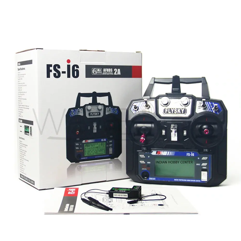 Flysky Fs-I6 2.4G 6Ch Ppm Rc Transmitter With Fs-Ia6b Receiver 1