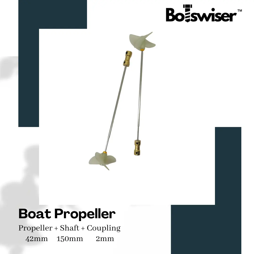 Rc Boat Diy Propeller Drive Kit 36Mm 3 Blade Propeller + Shaft + Coupling Set Cw Ccw Fully Submerged Nylon Paddle Marine Propeller Shaft (1 Pair) 1