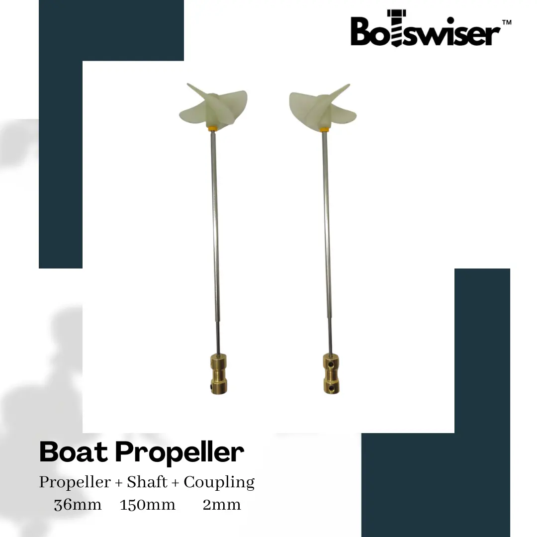 Rc Boat Diy Propeller Drive Kit 42Mm 3 Blade Propeller + Shaft + Coupling Set Cw Ccw Fully Submerged Nylon Paddle Marine Propeller Shaft (1 Pair) 1