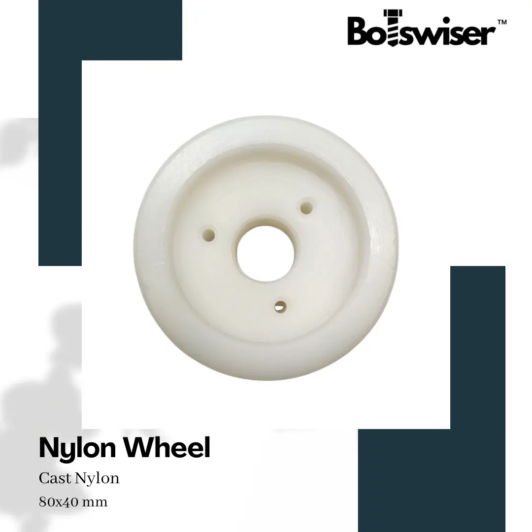 80Mm Cast Nylon Heavy Duty Robot Wheel 80X40mm 3