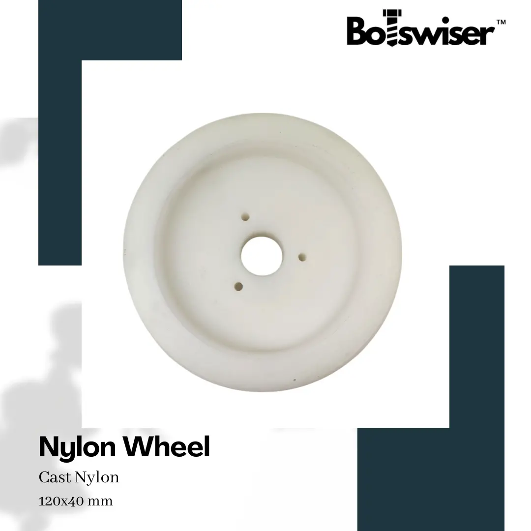 120Mm Cast Nylon Heavy Duty Robot Wheel 120X40mm 3