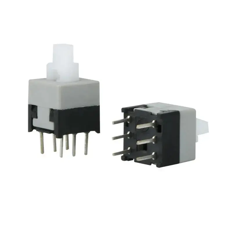 8X8mm 6 Pin Dpdt Self Lock Push To On Switch 1