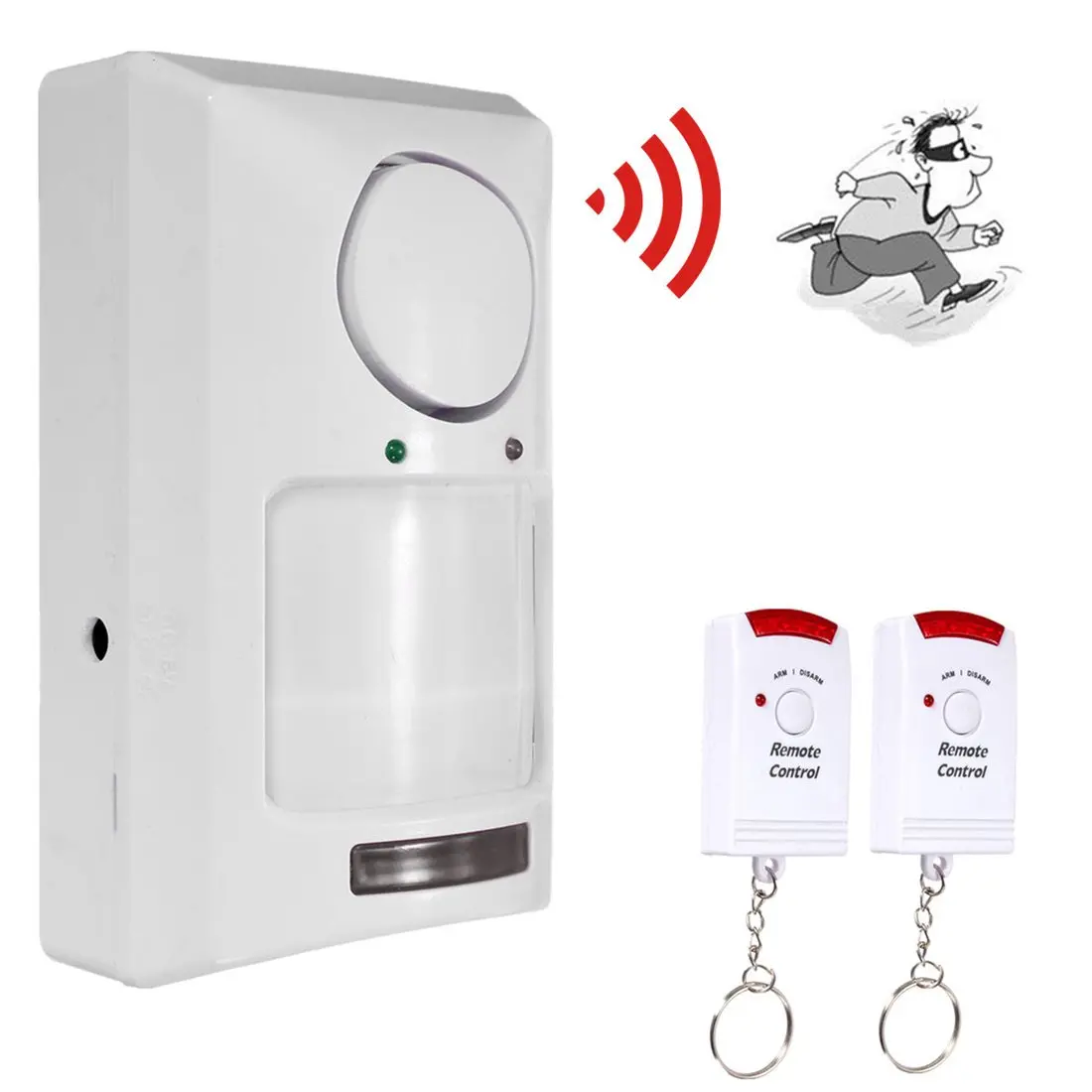 Pir Alarm System - 2 Ir Remote 1