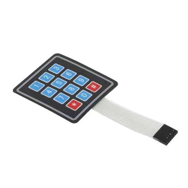4X3 Matrix Membrane Type Keypad -12 Keys 1