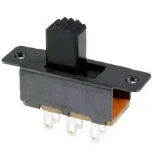 Panel Mount Slide Switch Double Pole Double Throw (Dpdt) 12 A @ 125 V Ac Slide 1