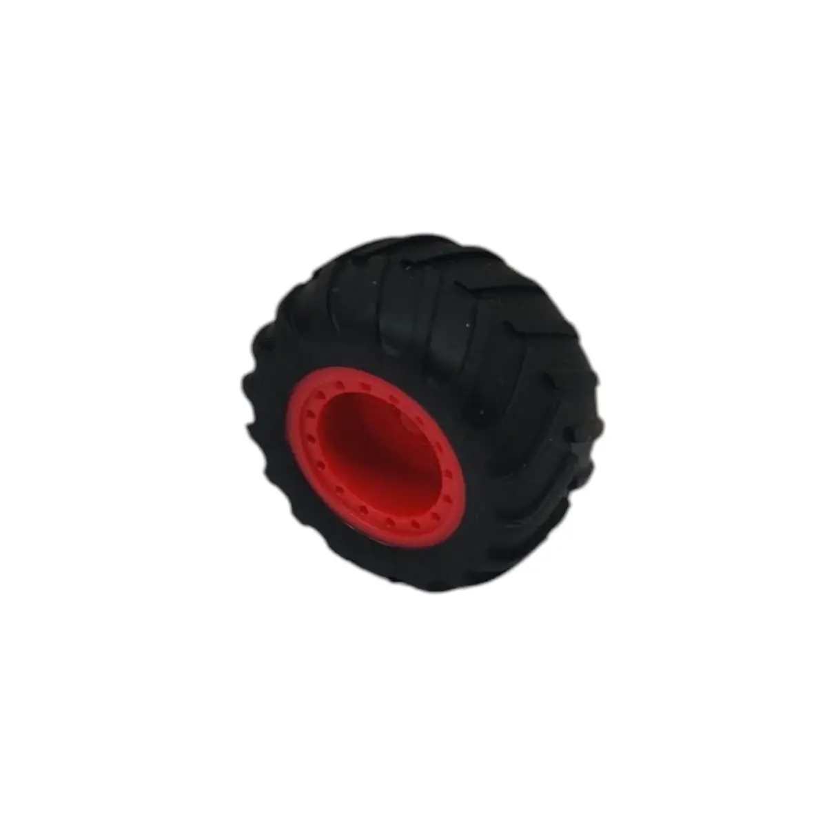 20X38mm Red + Black Rubber Tire Wheel 1