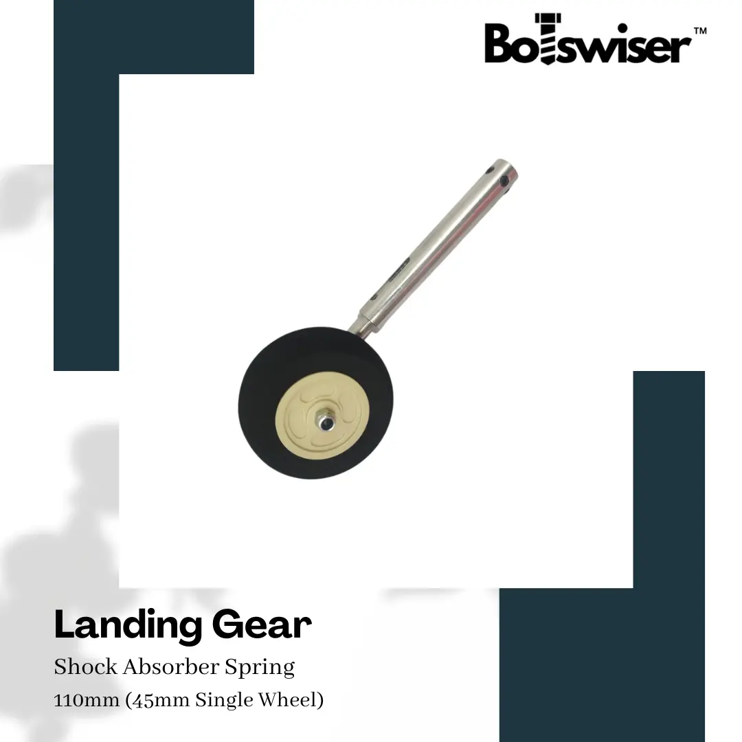 110Mm Shock Absorber Spring Landing Gear For Rc Airplane Gear With 45Mm Wheel 1