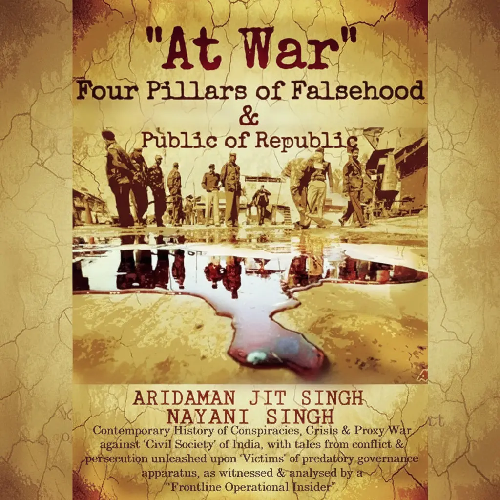 At War : Four Pillars Of Falsehood & Public Of Republic By Aridaman Jit Singh (Hardcover) 1