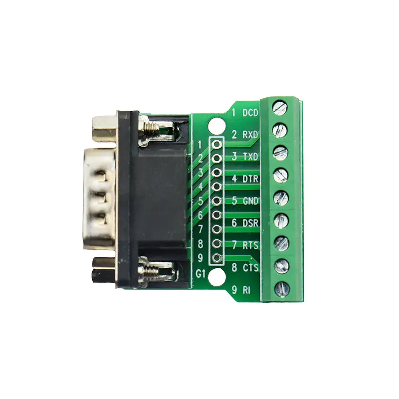 Db9 Male Screw Terminal To Rs232 Rs485 Conversion Board 1