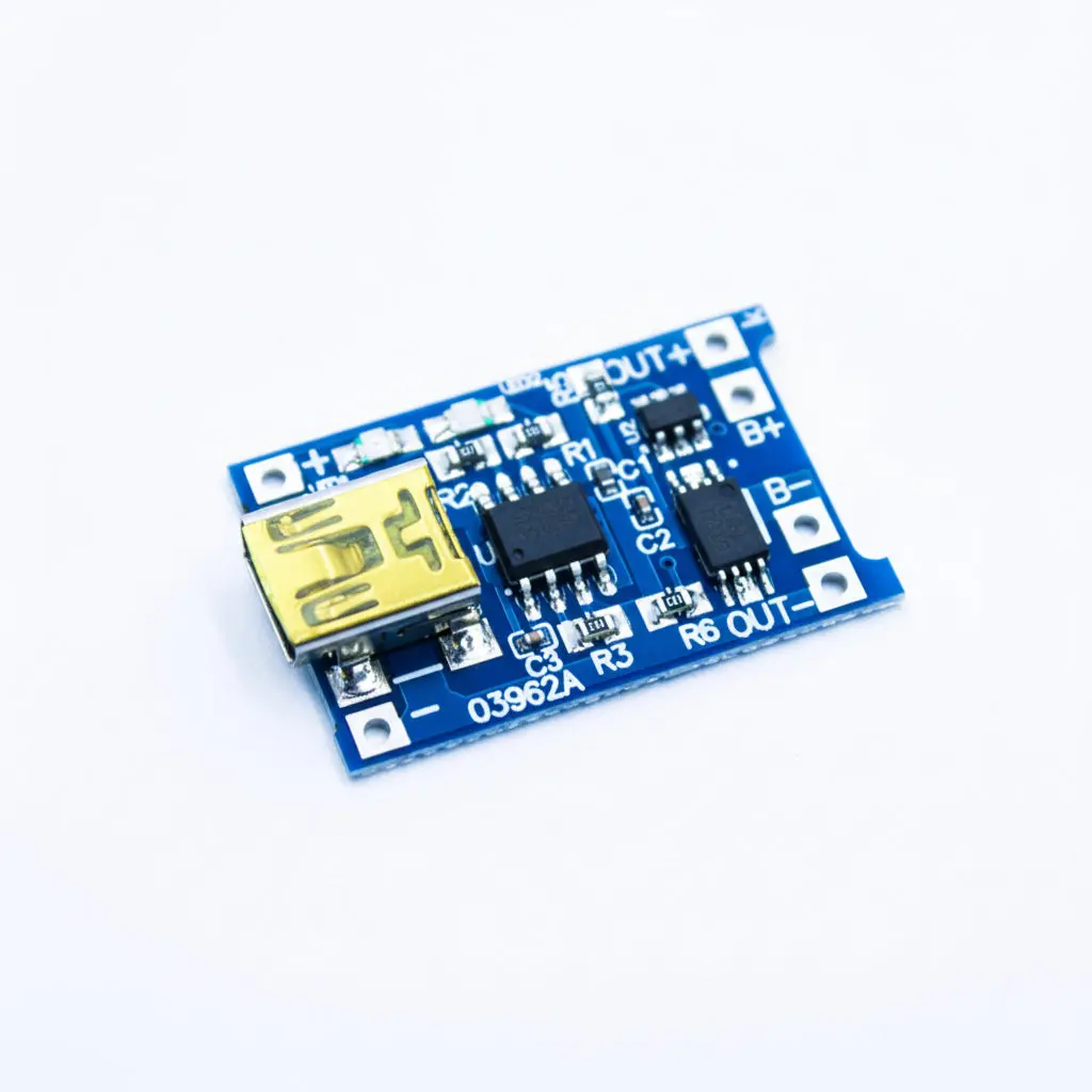 Mini Usb Tp4056 1A Li-Ion Lithium Battery Charging Module (With Protection) 1