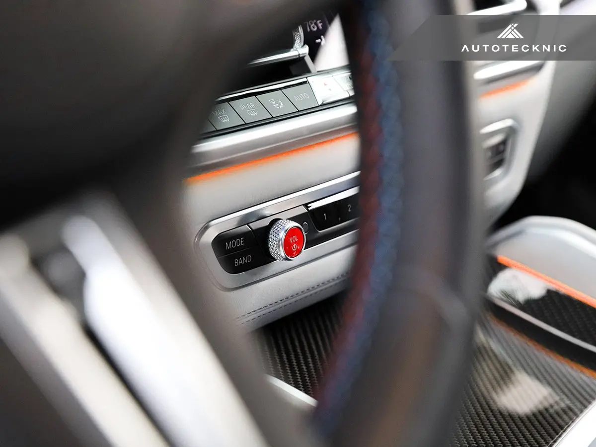 Autotecknic Bright Red Audio Volume Button - G42 2-Series Coupe 1