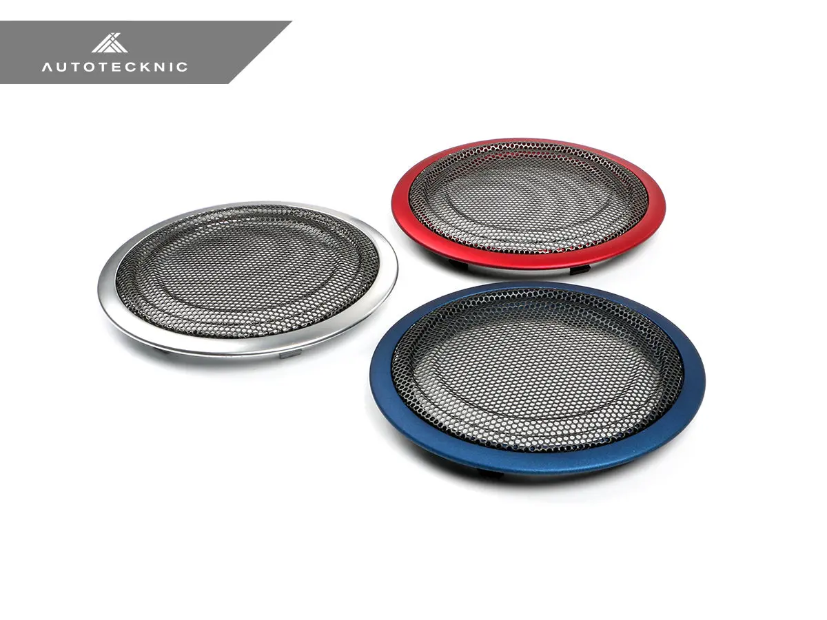Autotecknic Door Panel Speaker Mesh Cover Set - Bmw F-Chassis 9