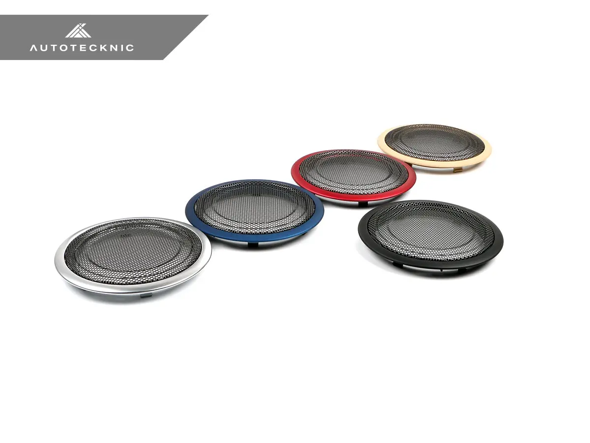 Autotecknic Door Panel Speaker Mesh Cover Set - Bmw F-Chassis 13