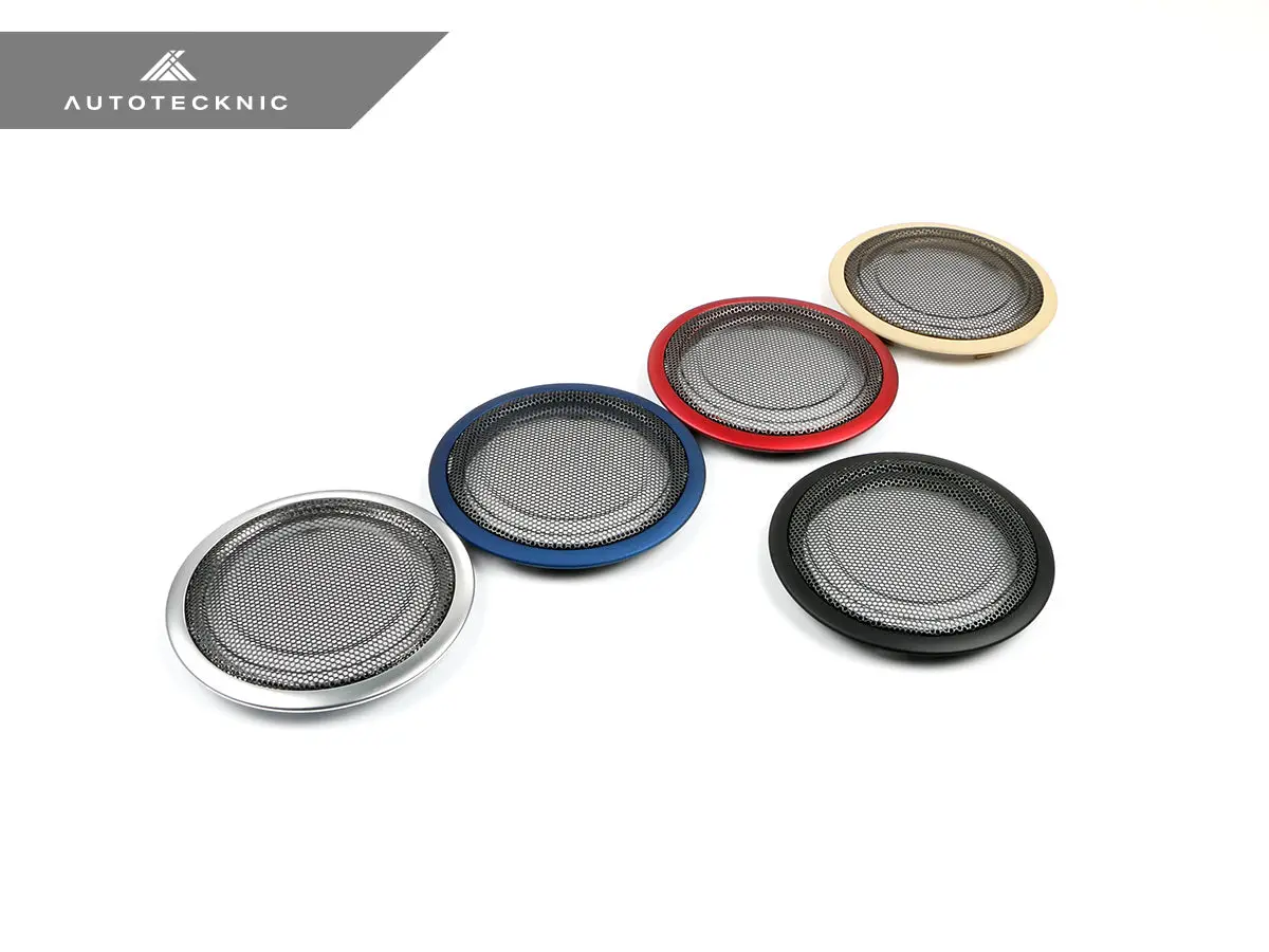 Autotecknic Door Panel Speaker Mesh Cover Set - Bmw F-Chassis 14
