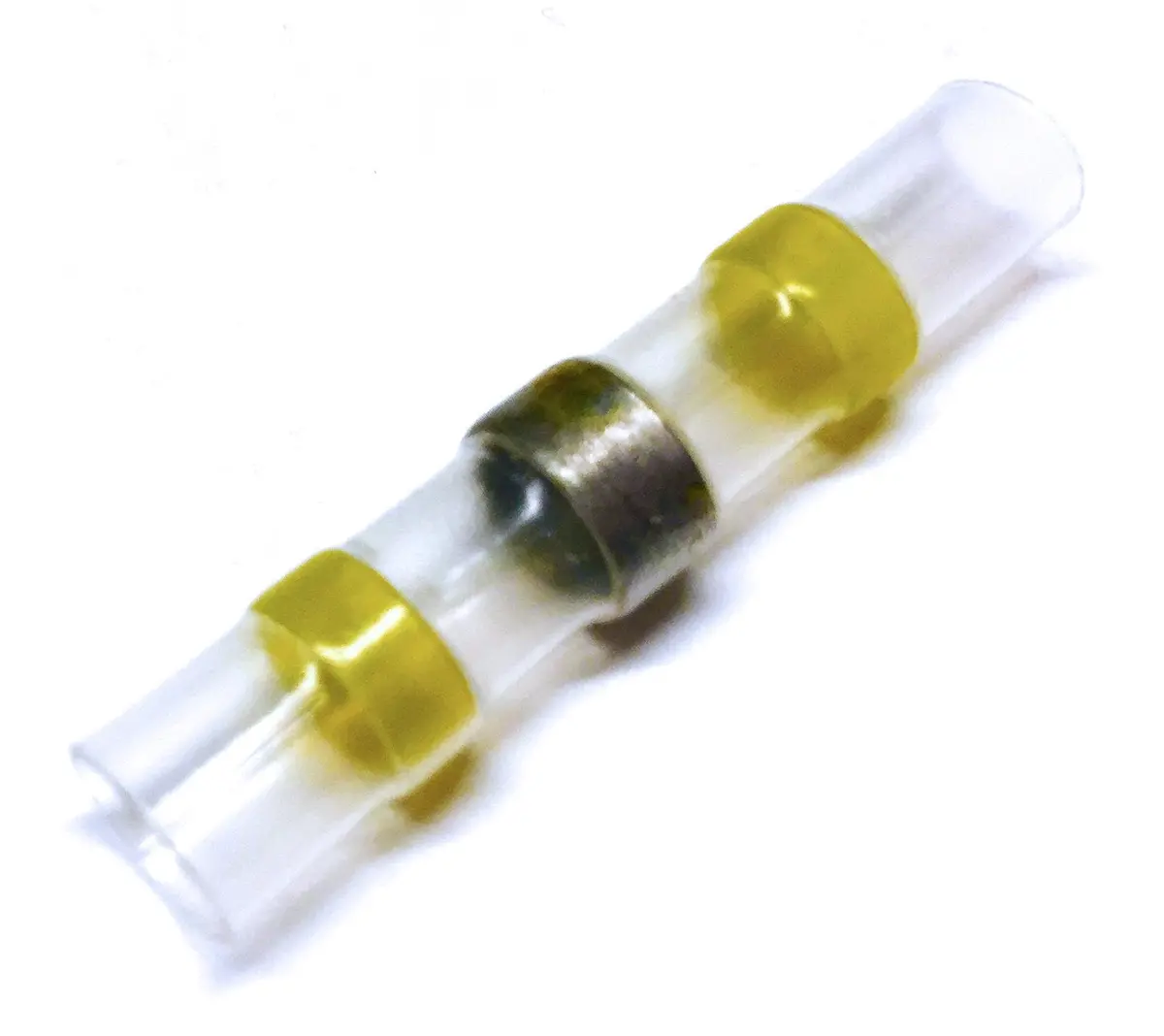 Yellow Heat Shrink Solder Sleeve Crimpless Butt Connectors 1