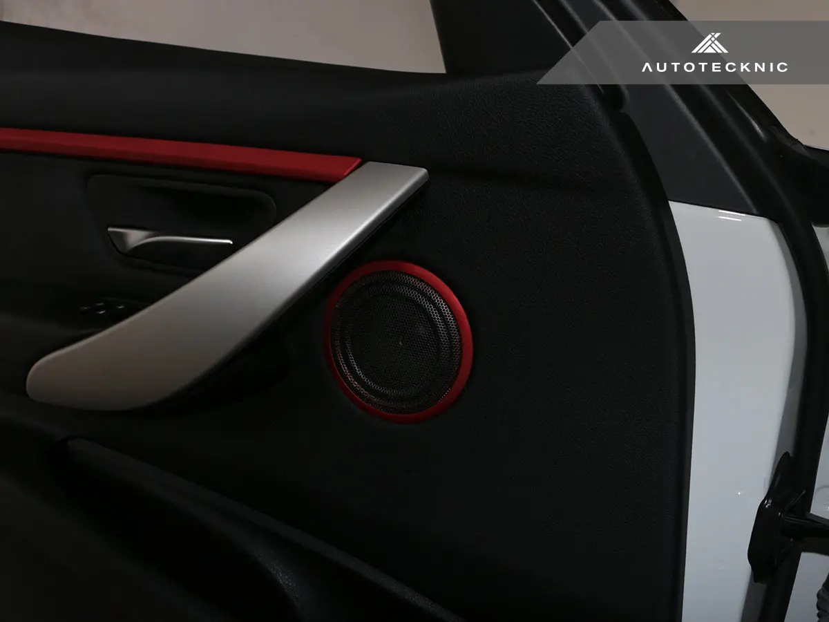 Autotecknic Door Panel Speaker Mesh Cover Set - Bmw F-Chassis 3