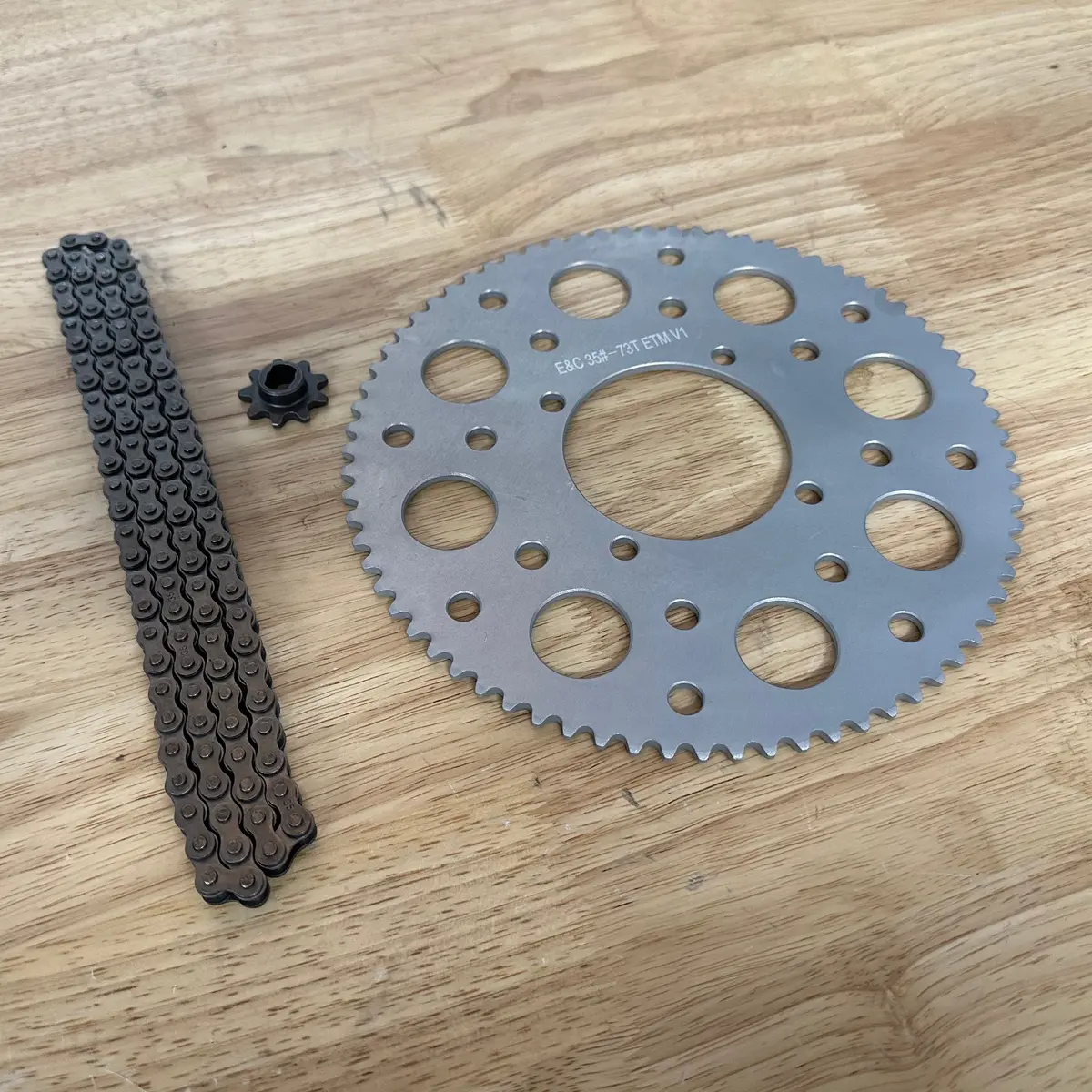 E&C Etm™ V1 #35 Hd Ultralight Sprocket & Chain Kit 1