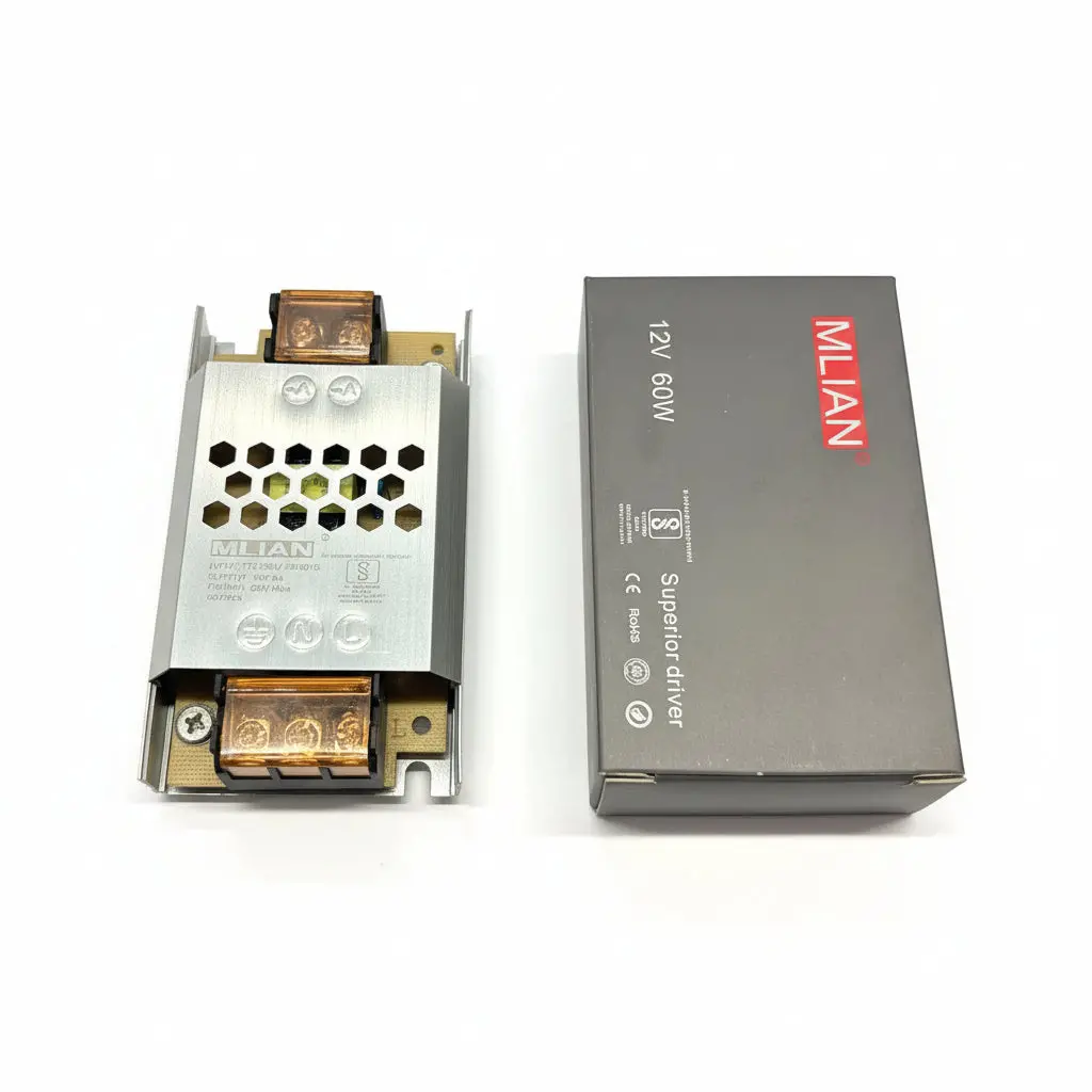 Mlian 12V 5A 60W Smps Driver For Led Strip And Module 1