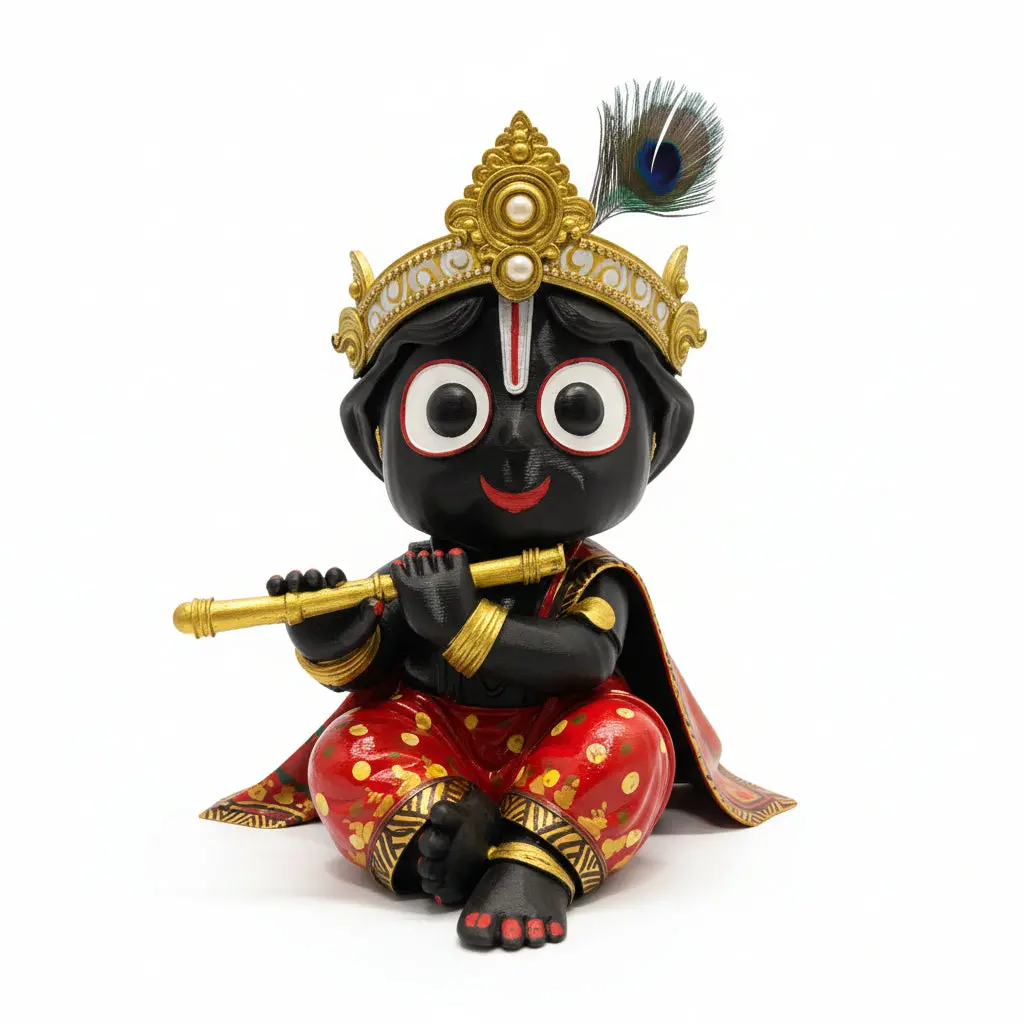 Lord Jagannath Idol Sculpture (3D Printed) 3