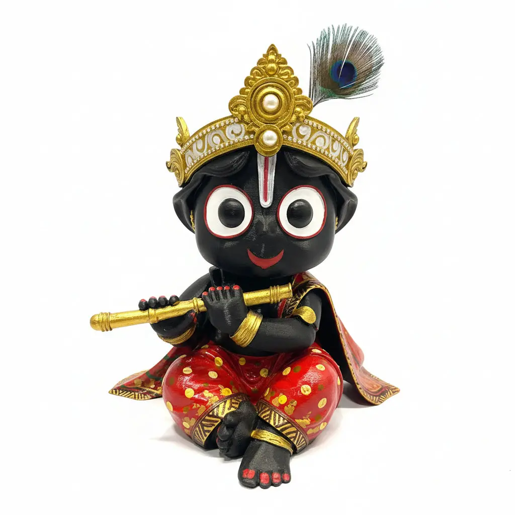 Lord Jagannath Idol Sculpture (3D Printed) 3