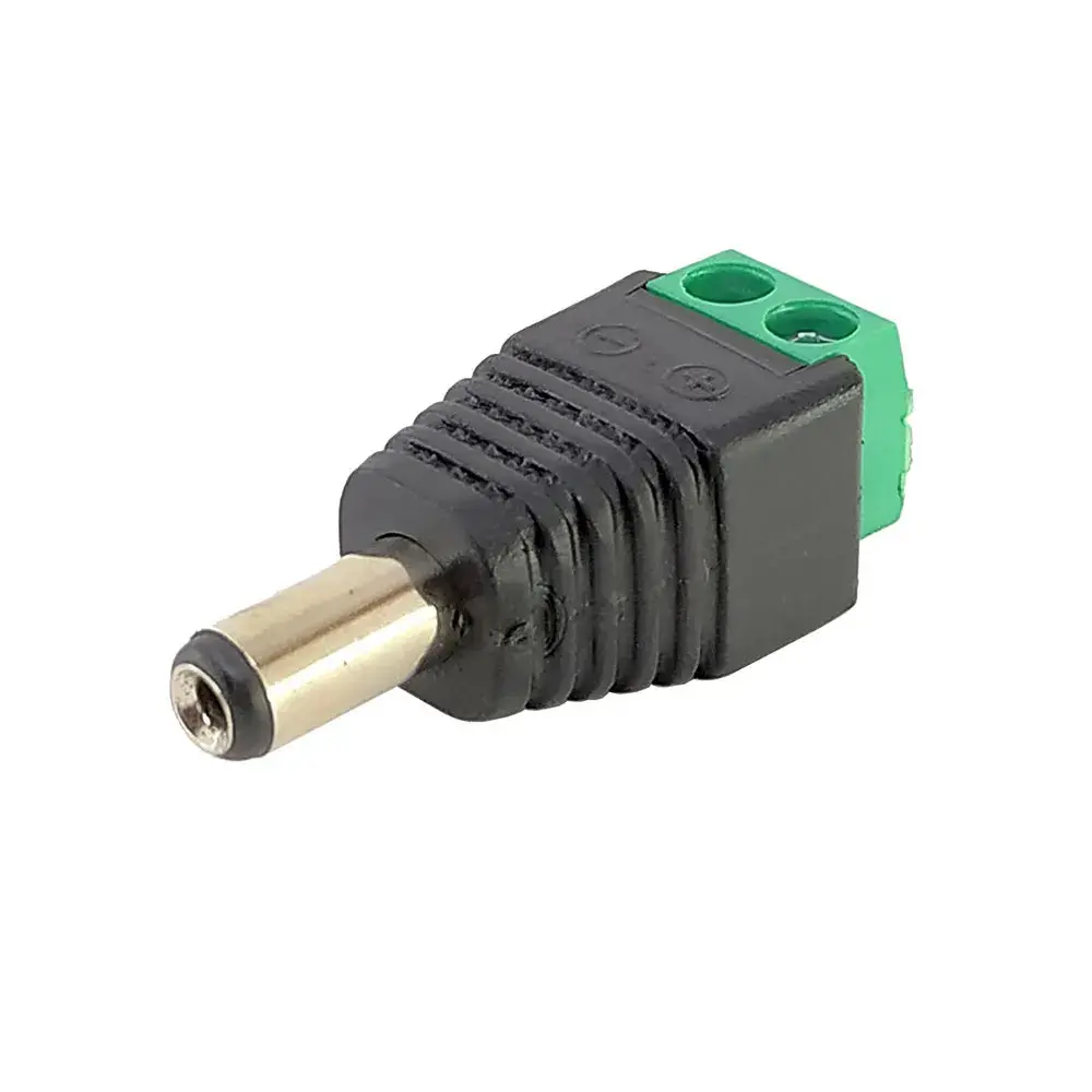 Dc Power Jack Male Connector With 2 Pin Screw Terminal Pbt 2