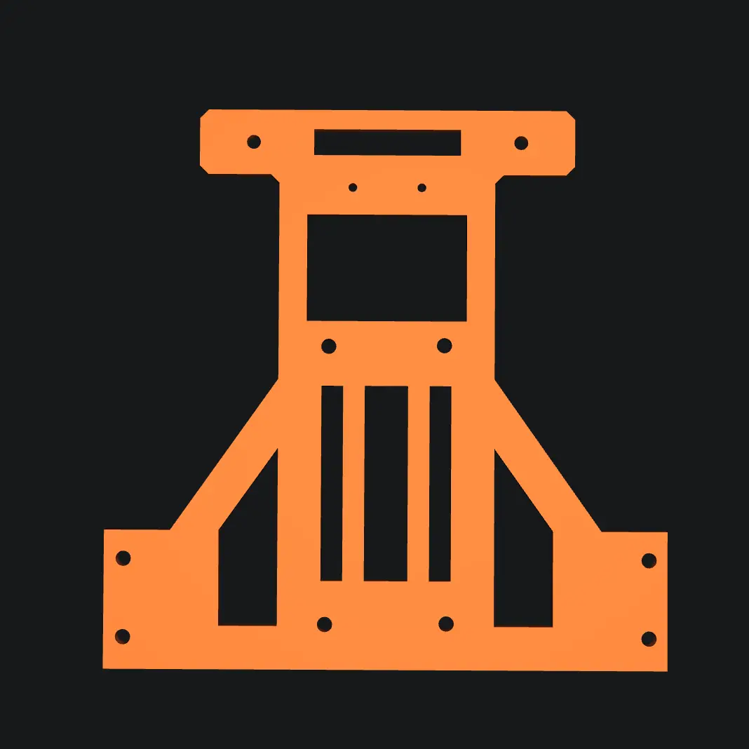 Line Follower Chassis Compatible With N20 Motor With Clamp (3D Printed, Abs) 1