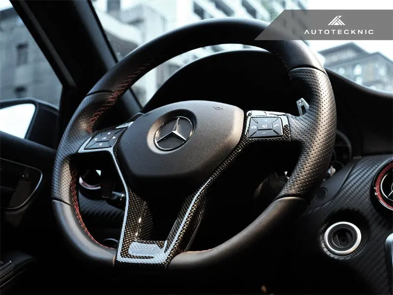 Autotecknic Carbon Fiber Steering Wheel Trim - Mercedes Benz (Various Vehicles) 3