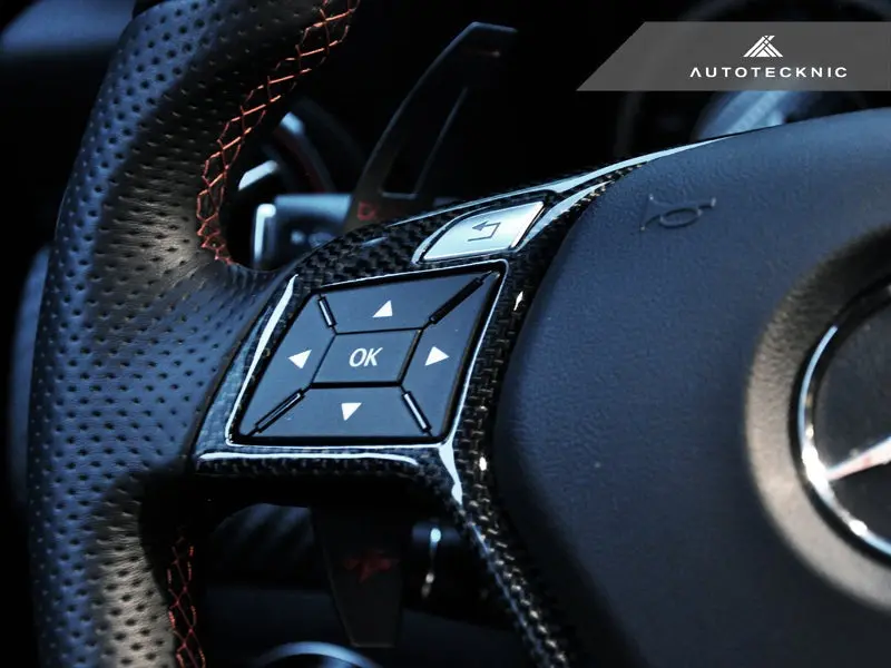 Autotecknic Carbon Fiber Steering Wheel Trim - Mercedes Benz (Various Vehicles) 5
