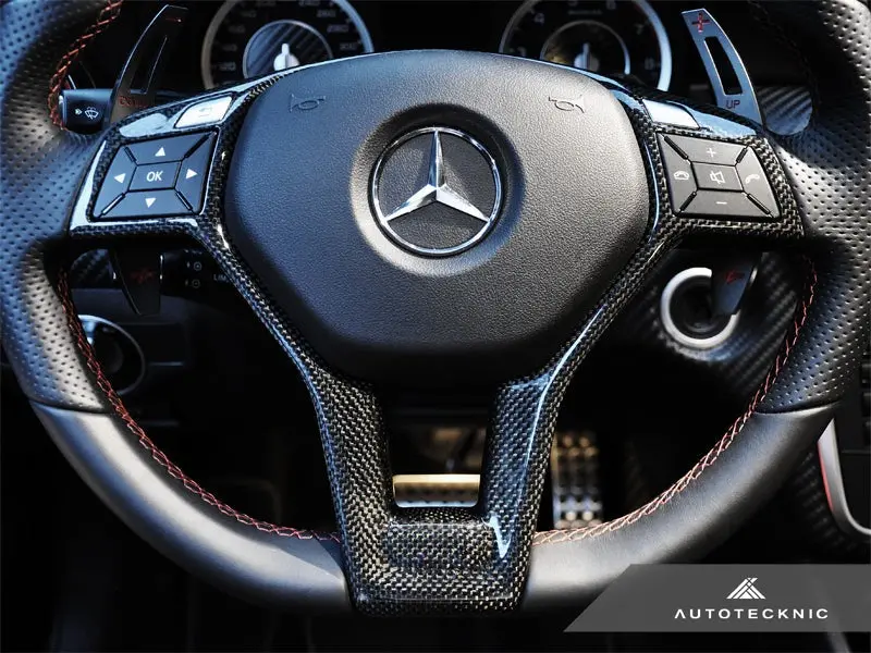 Autotecknic Carbon Fiber Steering Wheel Trim - Mercedes Benz (Various Vehicles) 4