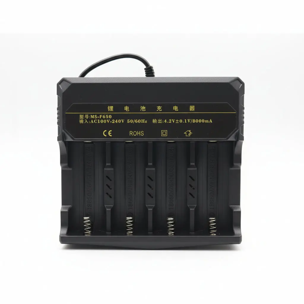 Ms-F650 Universal Lithium Battery Charger (18650 / 21700/ 32700 / 22650 / 26650 / 32650) 2