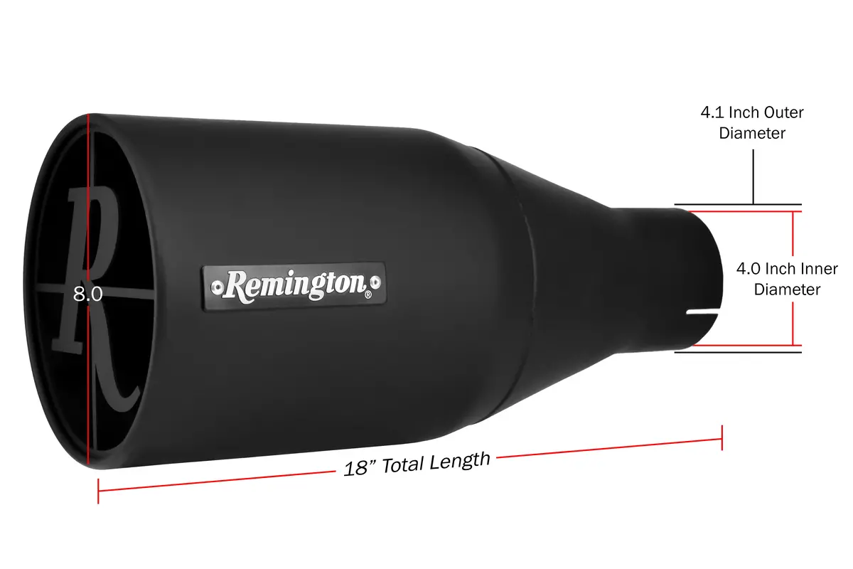 Remington® Off-Road Edition "Scope" Black Exhaust Tips 2