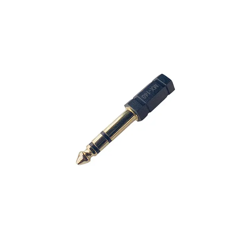 Mx-140 Gold Plated P-38 Stereo Male Plug To 3.5Mm Female Connector Moulded 1