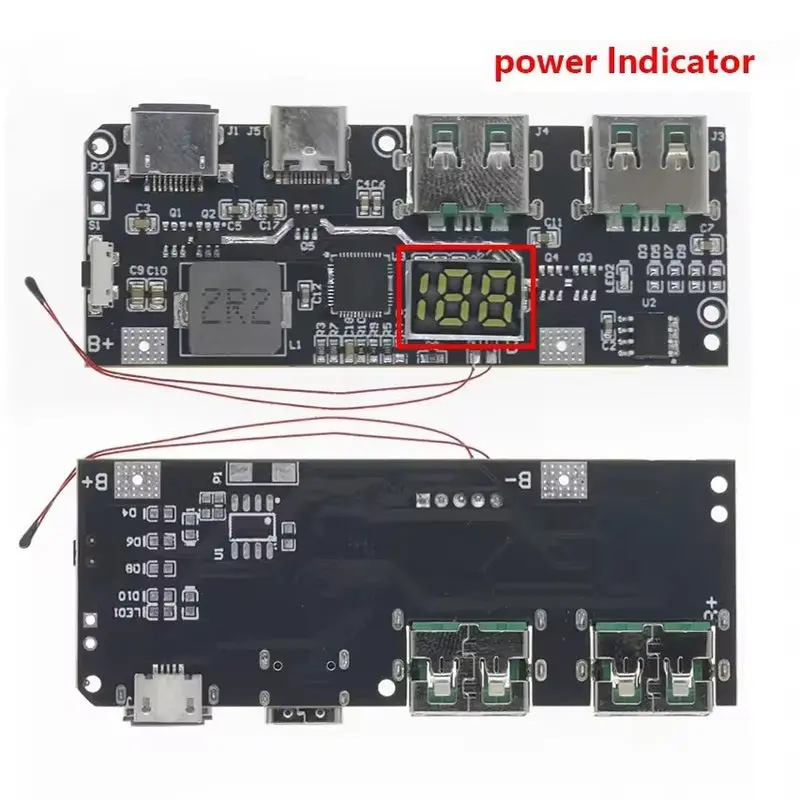 22.5W 5-Port Bidirectional Fast (Qc4+Pd3.0) Mobile Power Bank Charging Discharging Module With Led And Ntc Temperature Protection 1
