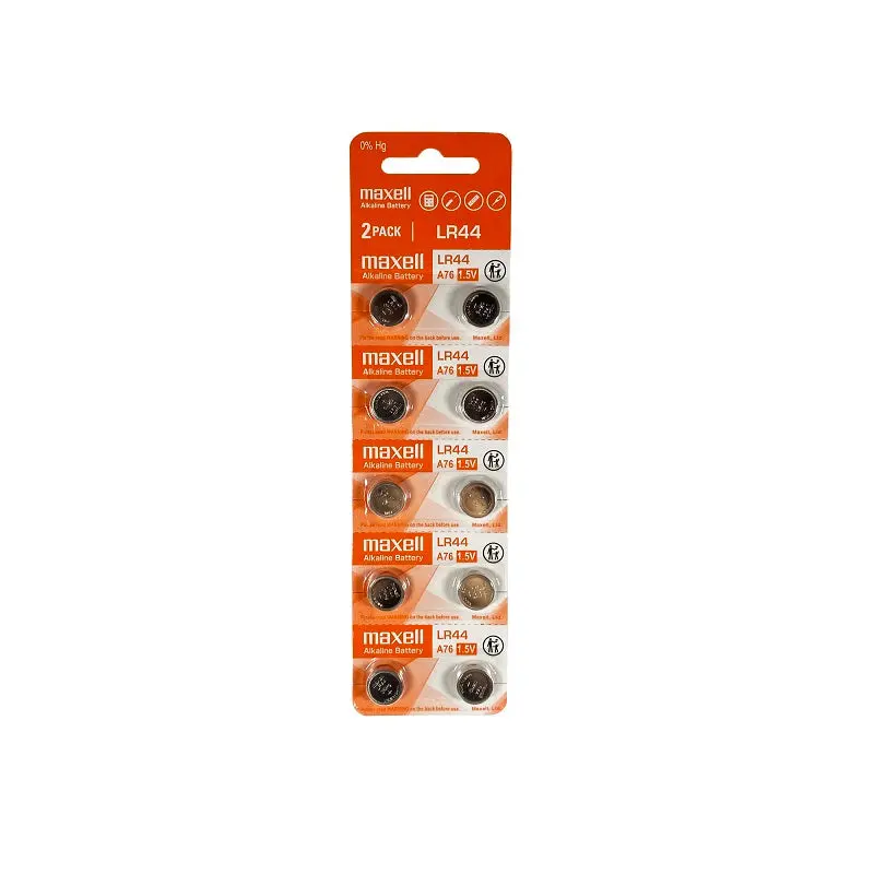 Maxell Lr44 1.5V Micro Alkaline Coin Battery (Pack Of 1) 1