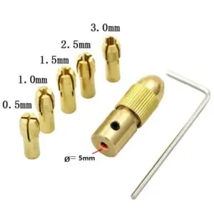 Mini Drill Chuck Wlxy Diy001(18000) Drill Center Shaft With Chuck 0.5 Mm – 3.0 Mm 1