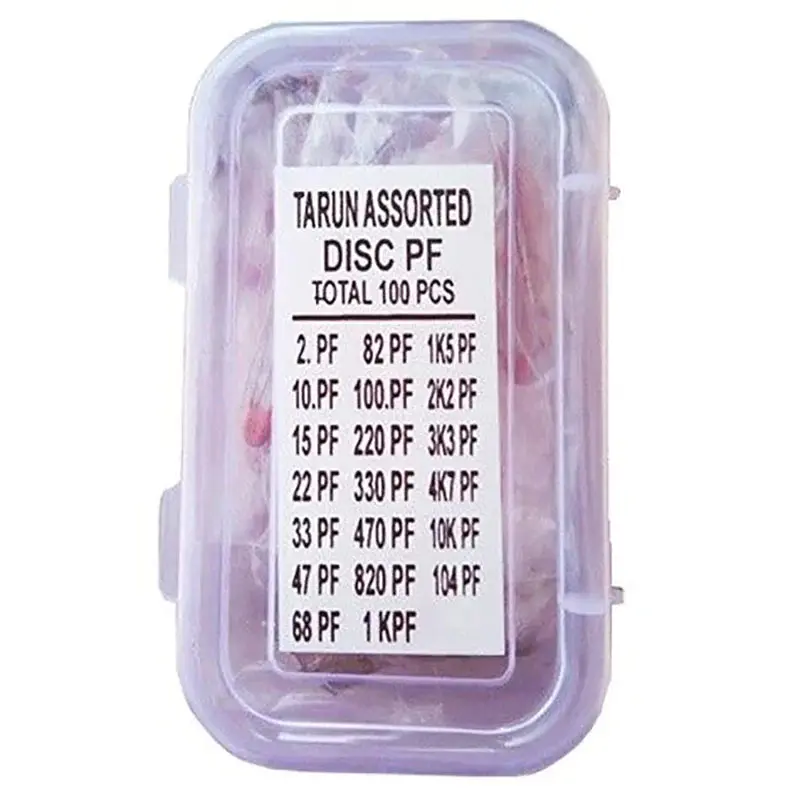 Ceramic Capacitor Box Disc Pf Assorted 100 Pcs 1