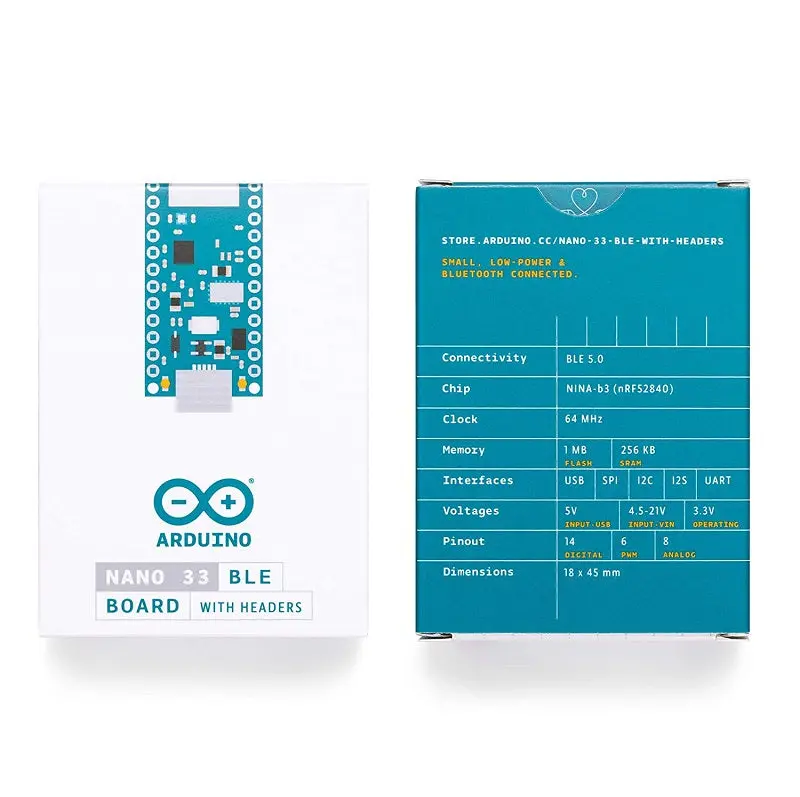 Original Arduino Nano 33 Ble Board (With Header) (Abx00034) 1