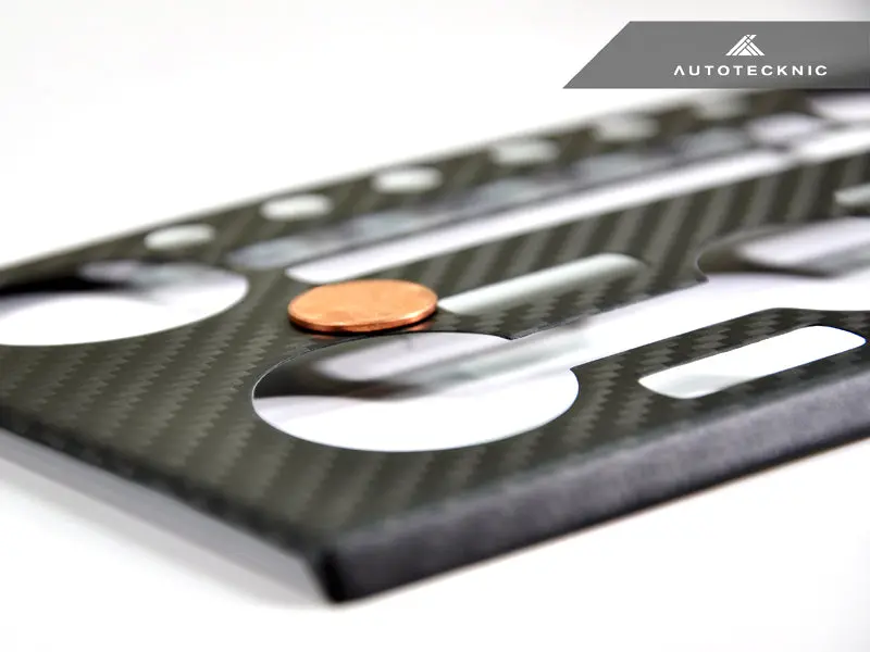 Autotecknic Dry Carbon Ac Stereo Dash Panel Cover - Nissan R35 Gtr 2