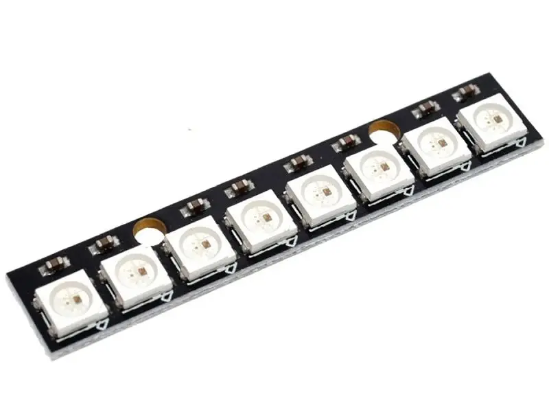 Neopixel Strip 8 X Ws2812 Rgb Addressable Led 8 Bit 2812 Rgb 1