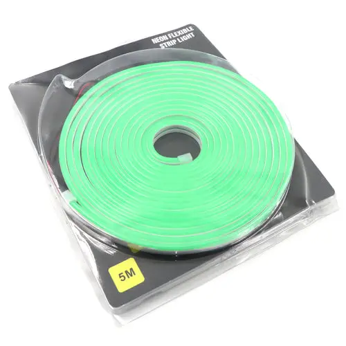 12V Neon Flexible Led Strip Light 5 Meter - Green 1