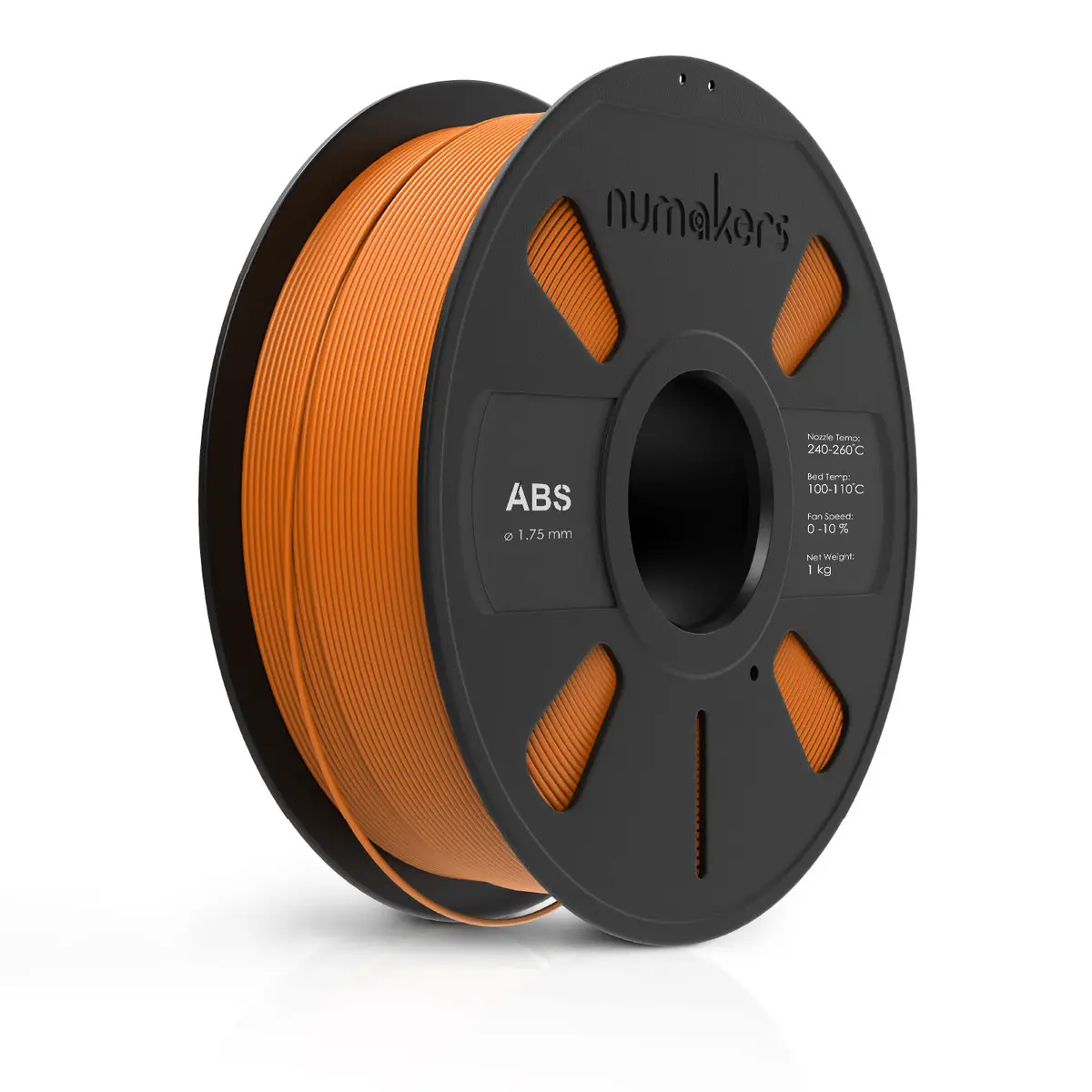 Numakers Abs Filament- Burnt Orange - 1.75 Mm / 1 Kg 1