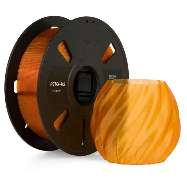 Numakers Petg Translucent Filament – Orange Glitter – 1.75 Mm / 1 Kg 1