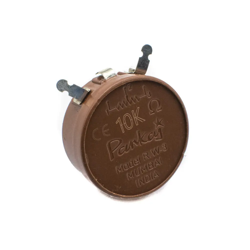 Pankaj Rw-3 (3 Watt) 10K Ohm Single Turn Wire Wound Potentiometer With 25Mm Shaft 2
