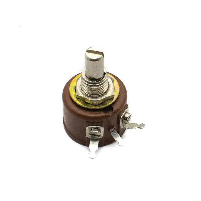 Pankaj Rw-1 (1 Watt) 10K Ohm Single Turn Wire Wound Potentiometer With 25Mm Shaft 1