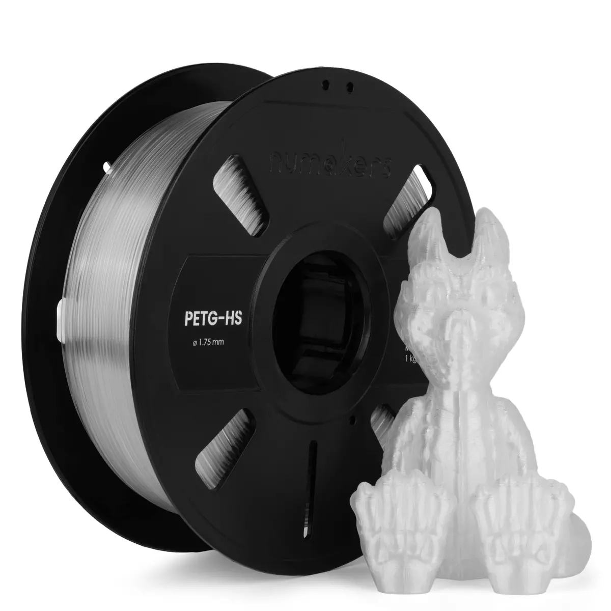 Numakers Petg Hs Filament – Transparent – 1.75 Mm / 1 Kg 1