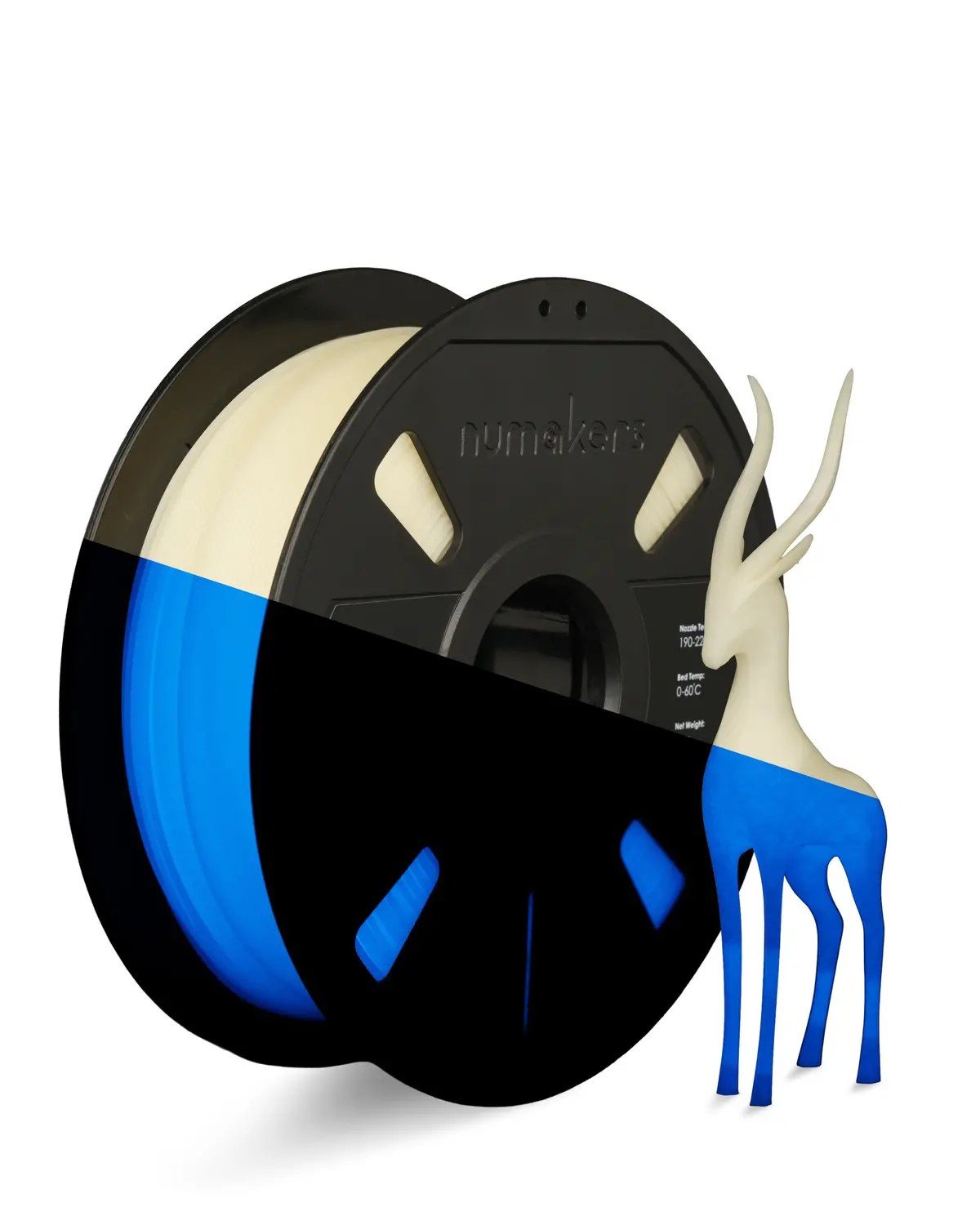 Numakers Pla Glow In The Dark - Blue – 1.75 Mm / 1 Kg 1