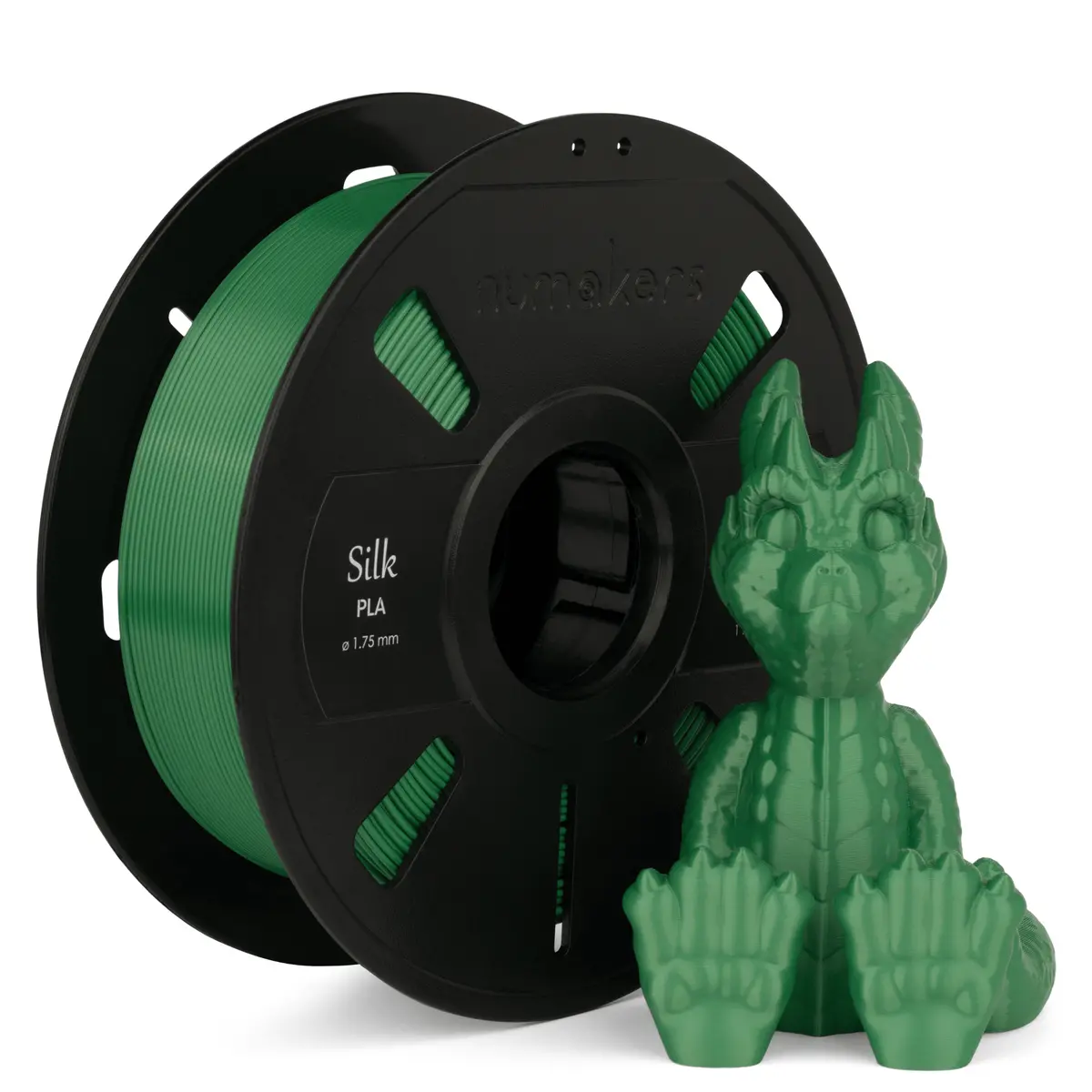 Numakers Pla Silk Filament – Forest Green– 1.75 Mm / 1 Kg 1