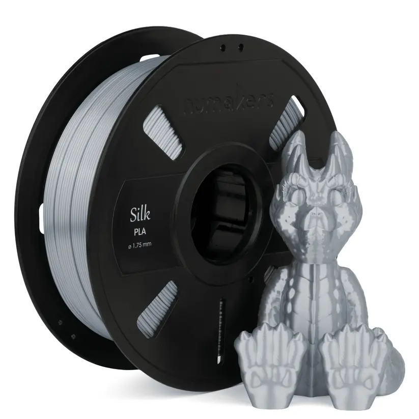 Numakers Pla Silk Filament – Silver– 1.75 Mm / 1 Kg 1